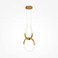 Miniatyrbild 1 av 4: Maytoni Node 2-Lights integrerad LED modern taklampa, 3000K guld