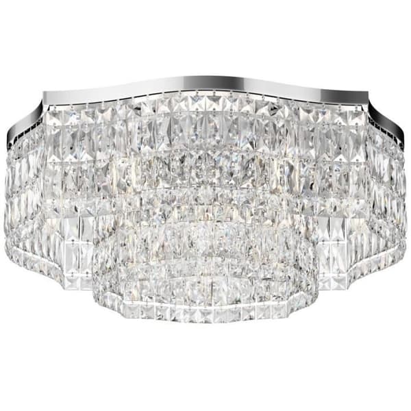 Dune Chrome plan taklampa, 10 lampor, E14