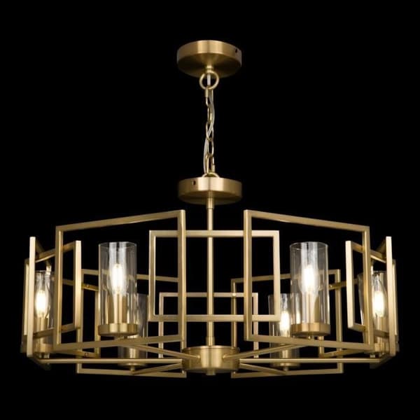 Bowi Gold cylindrisk taklampa, 6 lampor, E14