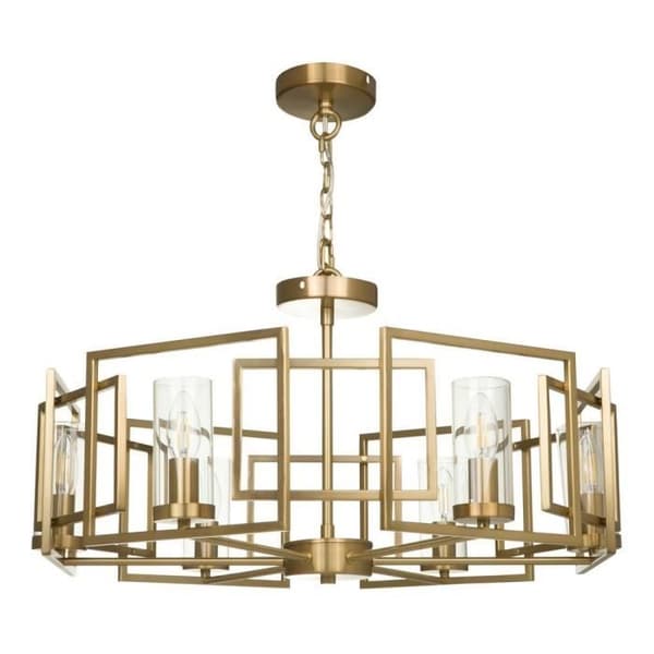 Bowi Gold cylindrisk taklampa, 6 lampor, E14