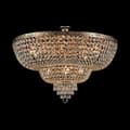 Miniatyrbild 4 av 4: Palace Semi-Flush Mount Taklampa, antikguld och kristall, 14 lampor, E27