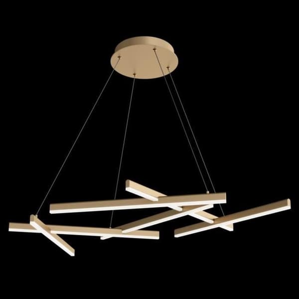 Maytoni Line Modern integrerad undertakslampa matt guld, 4000K