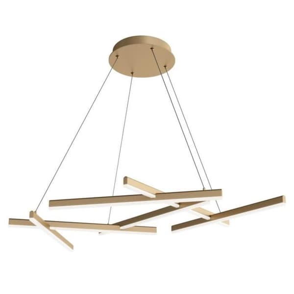 Maytoni Line Modern integrerad undertakslampa matt guld, 4000K Guld