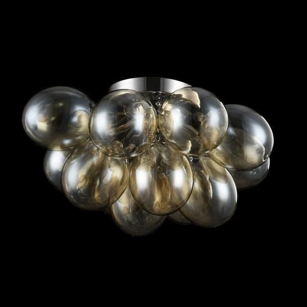 Maytoni 4-Lamp Taklampa, Modern, i kromfärgad metall, taklampor i glas, glödlampor exkl. 4*G9, 28W.