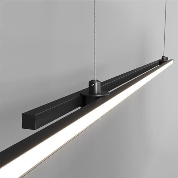 Maytoni Halo 2-Light Integrerad LED Svart 4000K modern taklampa
