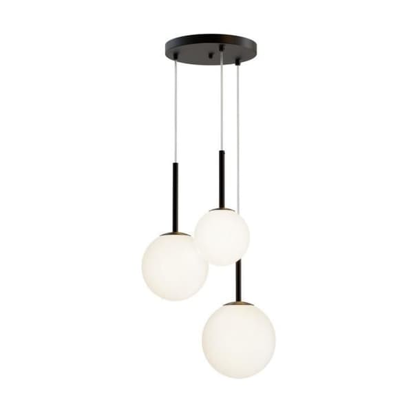 Taklampa - Maytoni - Grundform - 3 Ljus - Matt Svart - E14 - Metall