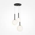 Miniatyrbild 1 av 4: Taklampa - Maytoni - Grundform - 3 Ljus - Matt Svart - E14 - Metall
