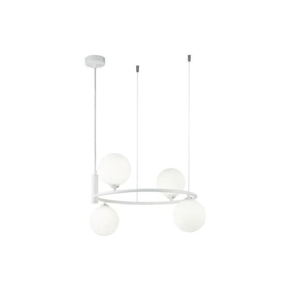 Maytoni taklampa, modern, vit metall, vit glastaklampa, 4* G9excl, 25W, 220v