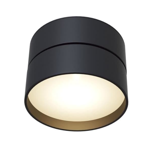 Onda Utanpåliggande Integrerad LED Tak Downlight Svart Svart