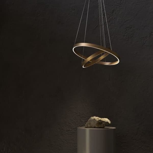Maytoni Rim Modern Rim Integrerad LED-mässing 2-lagers cirkulär taklampa