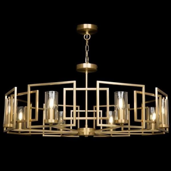 Bowi Gold cylindrisk taklampa, 8 lampor, E14