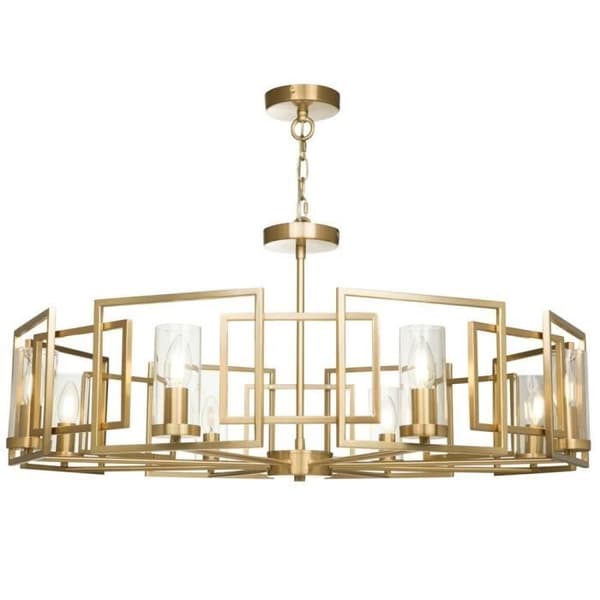Bowi Gold cylindrisk taklampa, 8 lampor, E14