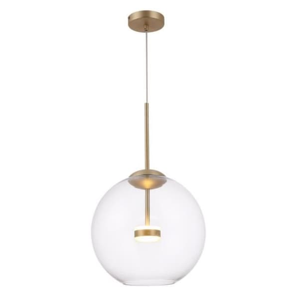 Maytoni Cometa lampskärm i glas för modern Cometa integrerad LED-taklampa i matt guld