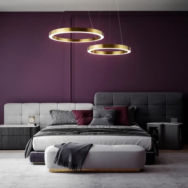 Maytoni Saturno Modern integrerad LED-taklampa i mässing, 3100lm, 4000K