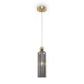 Miniatyrbild 1 av 3: Maytoni Antic Modern och fin guld taklampa, grå lampskärm i glas
