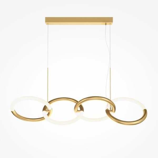 Maytoni Node 4-Light modern taklampa, guld, 3000K integrerad LED