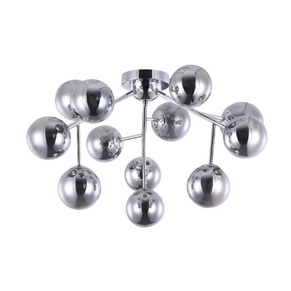 Maytoni taklampa i DNA-form, modern, loft, i metall, lampskärmen är i glas, 12 glödlampor, exkl. G9 28W 220-240V