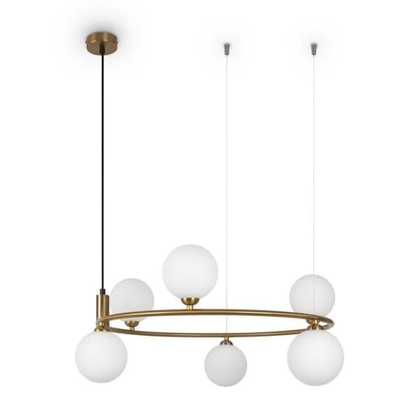 Taklampa - Maytoni - Ring - 6 ljuskällor - Metall - Mässing - Modernt design