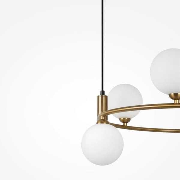 Taklampa - Maytoni - Ring - 6 ljuskällor - Metall - Mässing - Modernt design