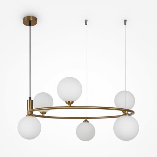 Taklampa - Maytoni - Ring - 6 ljuskällor - Metall - Mässing - Modernt design