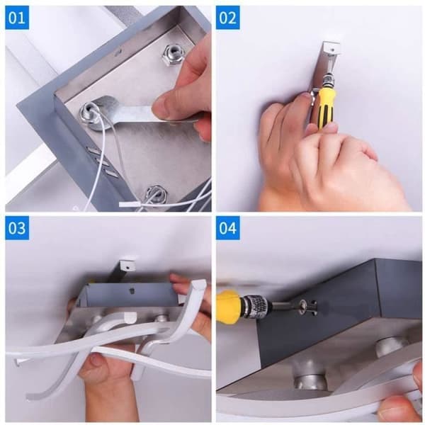 Modern LED Taklampa Trifurcate - YIKXIULF - Vit - Aluminium och plast - 21W - Inomhus