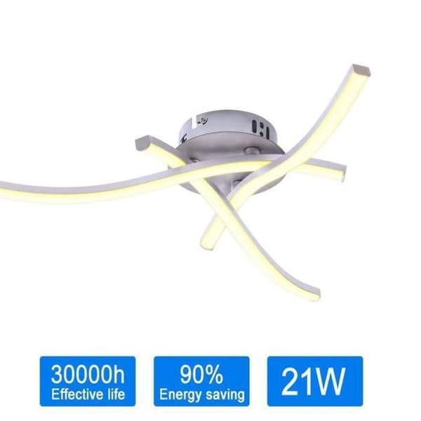 LED taklampa - YIKXIULF - Modern Design - 3 lampor - Varmvit - 1440 Lumen
