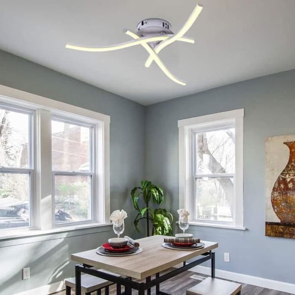 LED taklampa - YIKXIULF - Modern Design - 3 lampor - Varmvit - 1440 Lumen