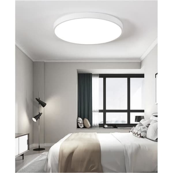 Vit LED-taklampa 22W, taklampa1700LM4000K Ø22*5cm Lämplig för sovrumsbalkong Matsalsstudie