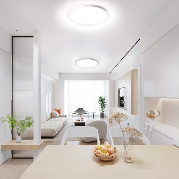 48W LED-takljus - Ultratunn LED-paneltakljus - Panellampa - Hallljus - 28,5 cm Cool White - IP44 Vattentät