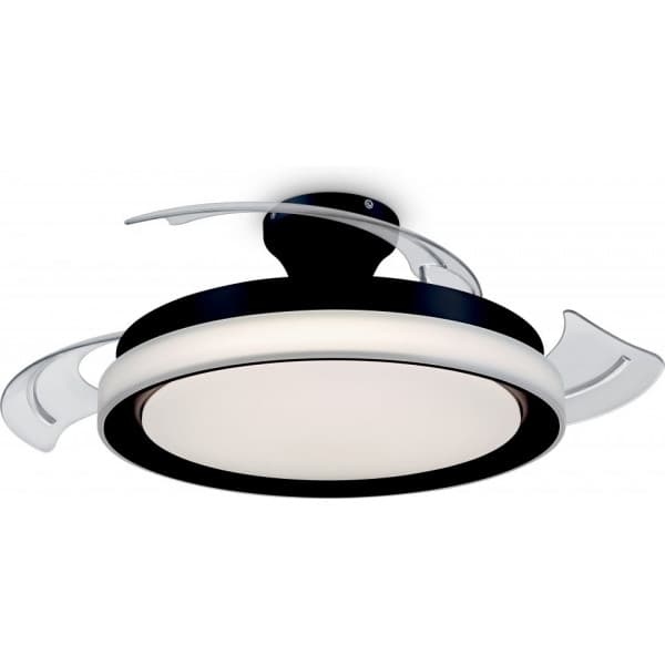 Philips Bliss DC Fan ceiling 28W+35W TW -tuuletinvalaisin, musta musta