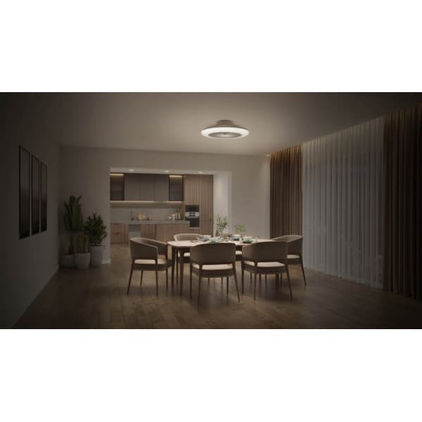 Philips Amigo Flat Fan Ceiling IR RD 25W+60W -tuuletinvalaisin, valkoinen