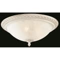 Miniatyrbild 3 av 4: Pascal Flush Bowl Takljus Vit med guld, 3 lampor, E27