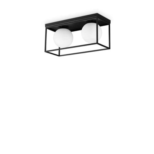 Ideal Lux LINGOTTO 2-Light Globe Takljus Svart