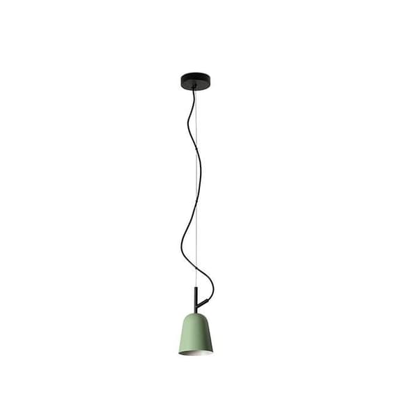 Taklampa - Faro - STUDIO - Dôme 11 cm - Matt Grön - Stål - E14