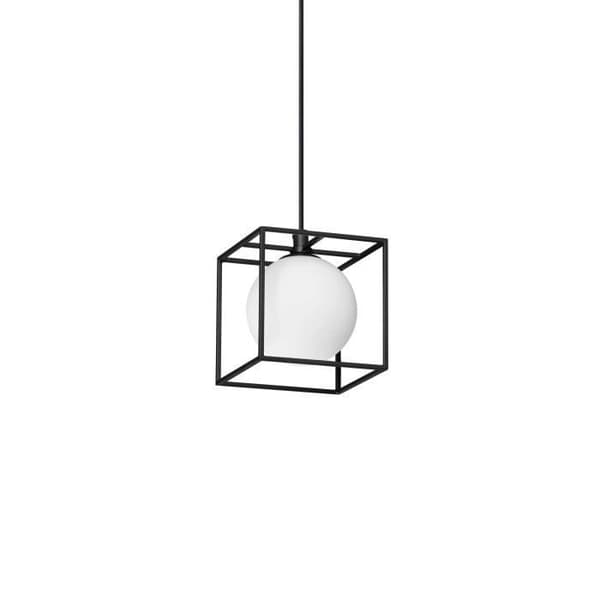 Ideal Lux LINGOTTO Taklampa med metallstruktur, mattsvart, mässing