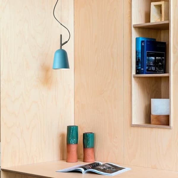 Faro STUDIO 11 cm kupol taklampa, matt svart, blå