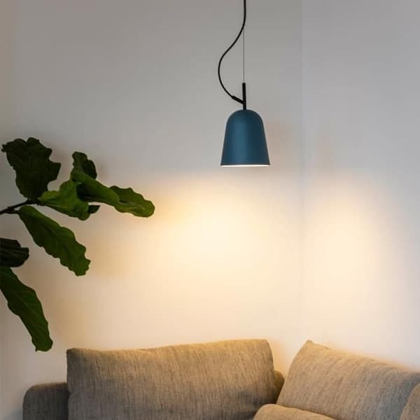 Faro STUDIO 11 cm kupol taklampa, matt svart, blå