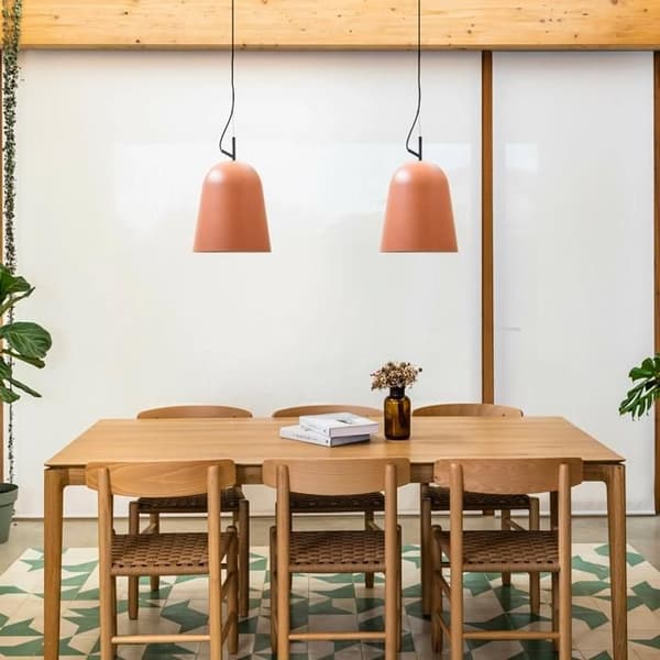 Taklampa - Faro - STUDIO - Dôme 29 cm - Stål - Rosa - E27