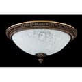 Miniatyrbild 3 av 4: Pascal Flush Bowl Taklampa Antik brons, 3 lampor, E27