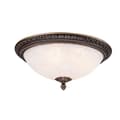 Miniatyrbild 4 av 4: Pascal Flush Bowl Taklampa Antik brons, 3 lampor, E27