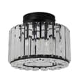 Miniatyrbild 1 av 2: Modern Kristall Taklampa, Rostfritt Stål, Ytmonterad, E27 LED,Modell B - Svart, Inga lampor