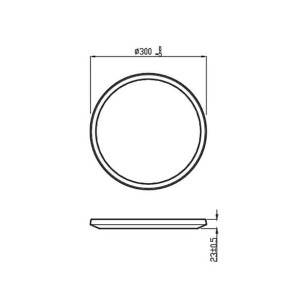 Philips Superslim LED-taklampa Cool vit