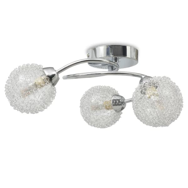 Taklampa med 3 LED-glödlampor G9 120 W