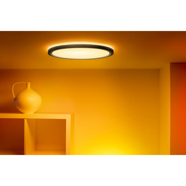 WiZ SuperSlim Taklampe 22W RGB Sort