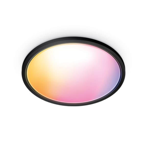 WiZ SuperSlim Taklampe 22W RGB Sort
