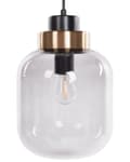 Miniatyrbild 8 av 10: Taklampa Grå Transparent Glasskärm Svart Järn 4 Ljus Modern Design Heminredning Vardagsrum