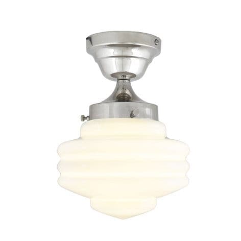 Taklampa Valter Nickel/Opal Vit