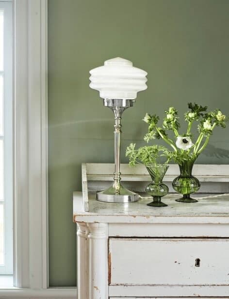 Bordslampa Valter Nickel/Opal Vit