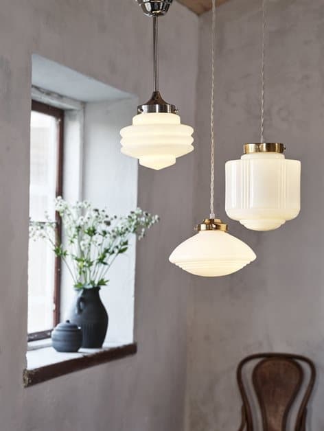 Pendant Lamp Valter Nickel/Opal White