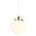 Pikkukuva 2 / 6: Pendant Lamp Valter w. Twisted Cord Brass/Opal White